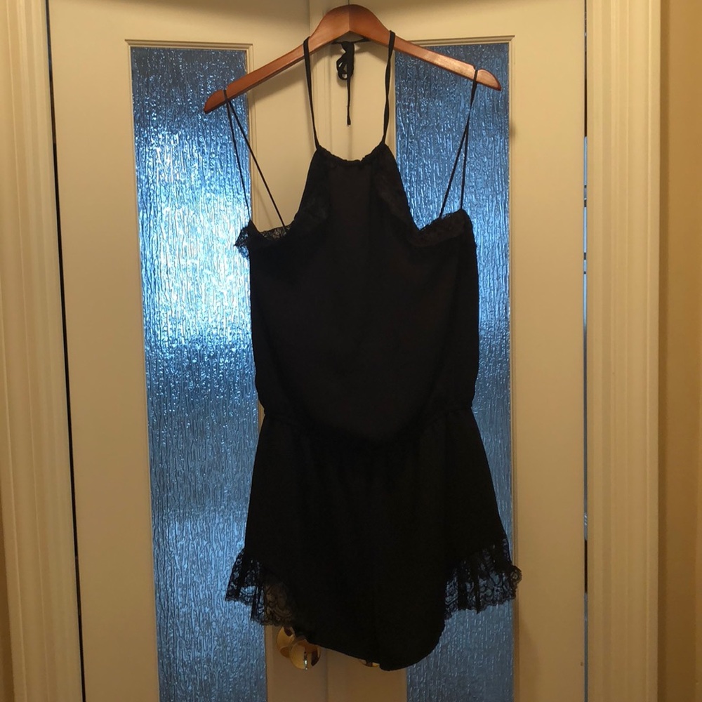 GUESS Black Halter Romper